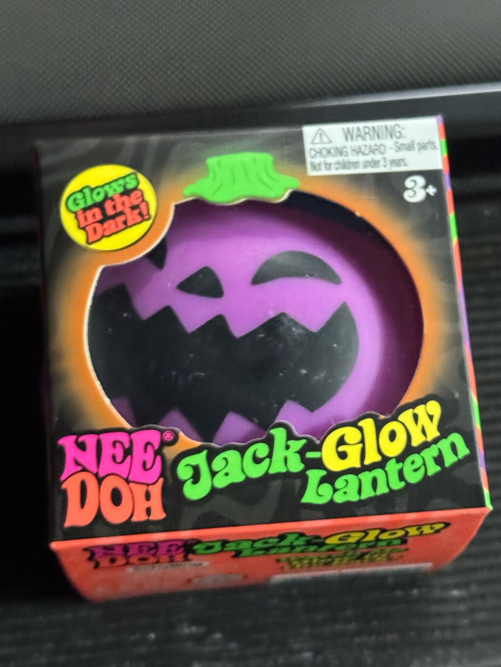 NeeDoh Jack-Glow Lantern - Purple - New in Box - AUTHENTIC - Halloween -m